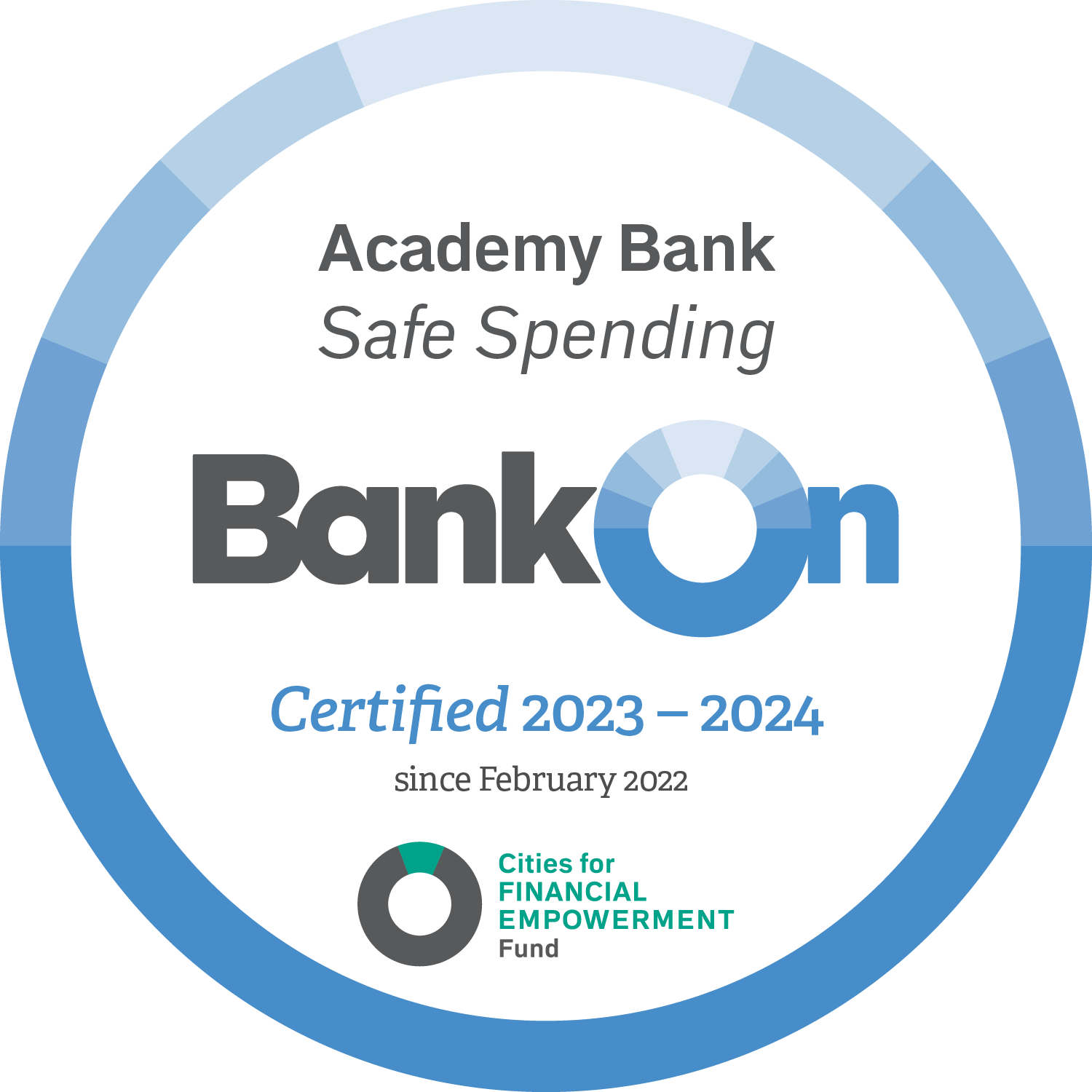 Academy Bank Safe Spending Seal