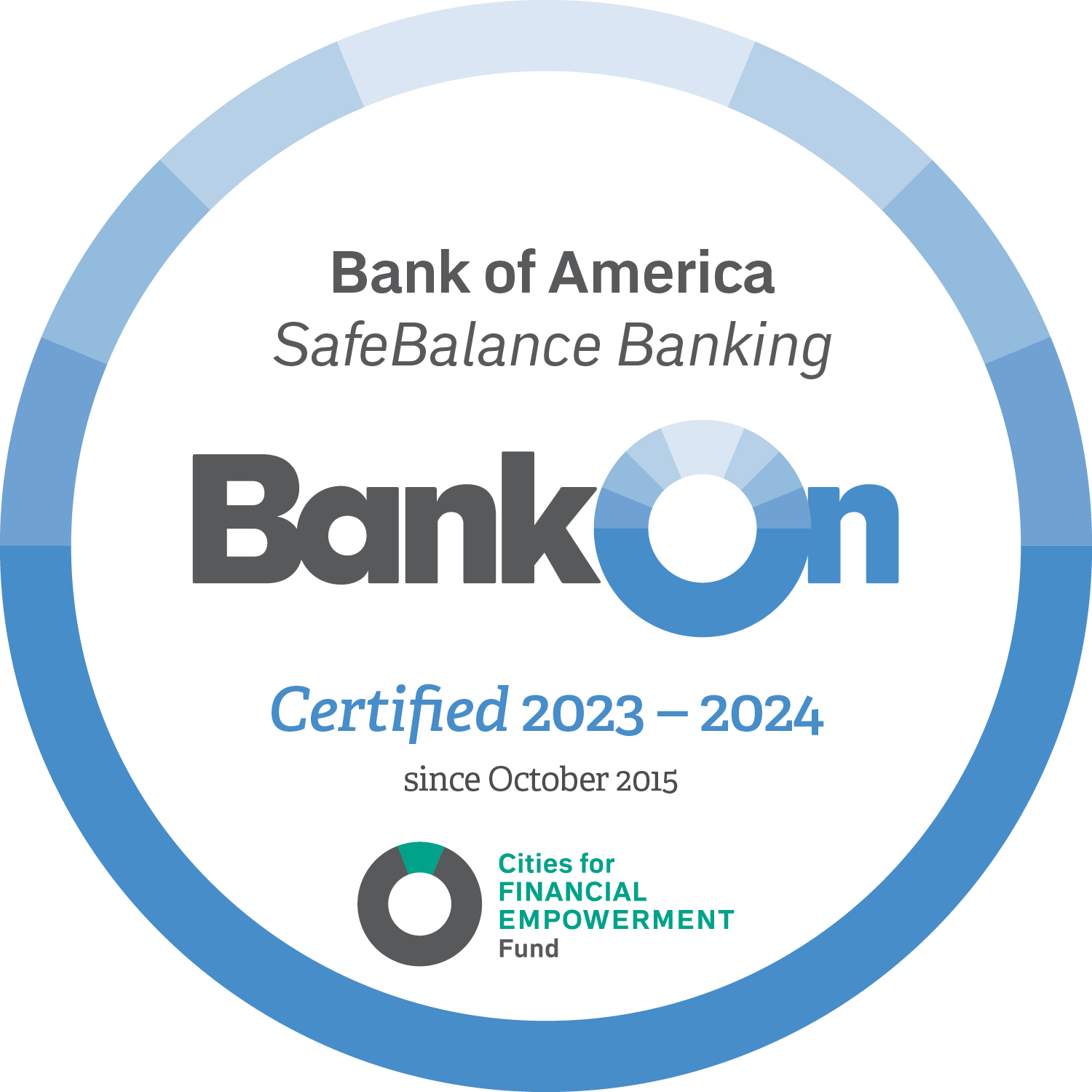 Bank of America SafeBalance Banking Seal