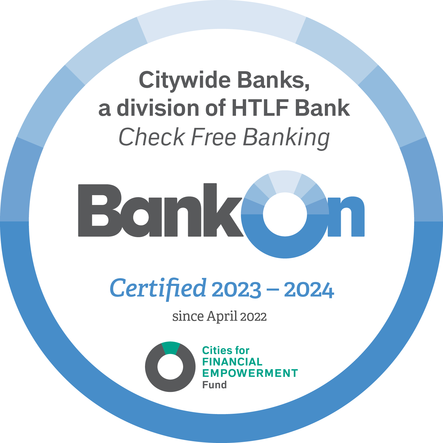 Citywide Banks Check Free Banking Seal