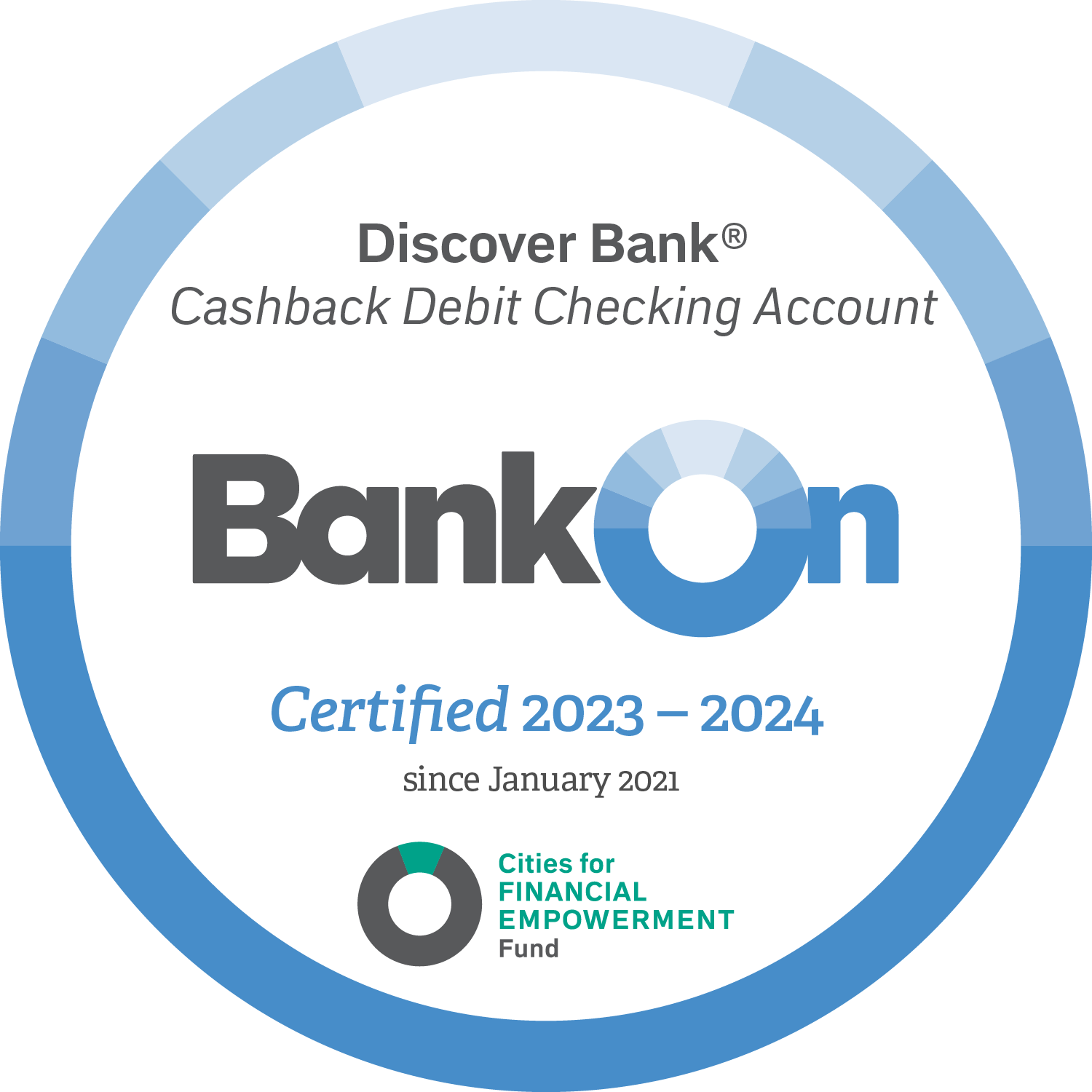 Discover Cashback Debit Seal