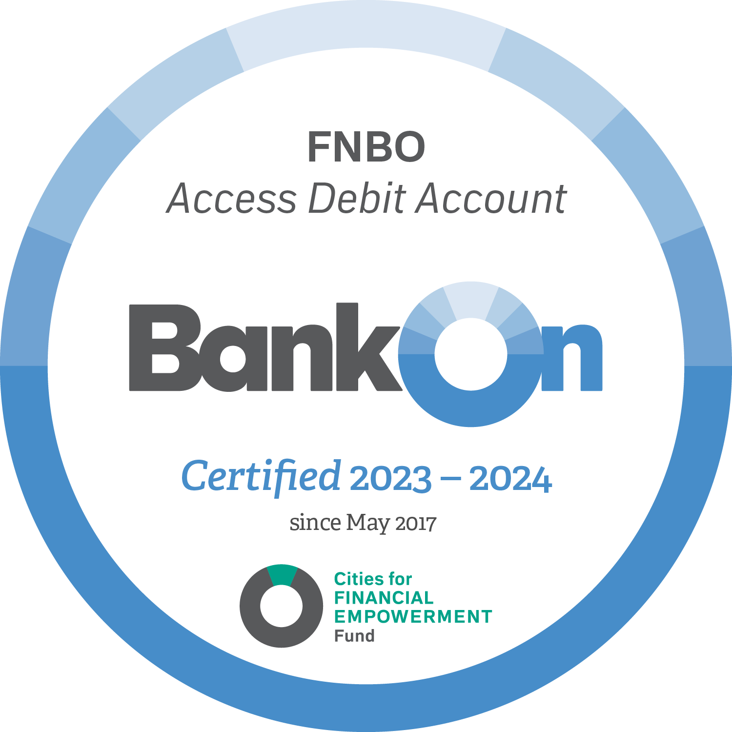 FNBO Access Debit Account Seal