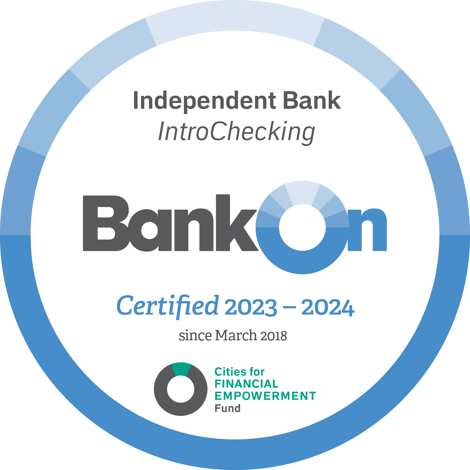 Independent Bank Intro Checking Seal