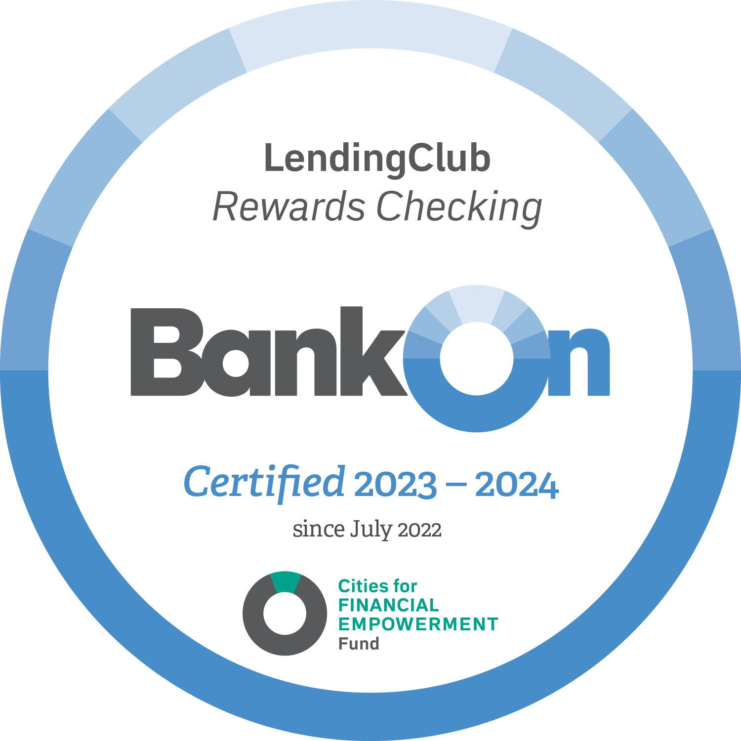 LendingClub Rewards Checking Seal
